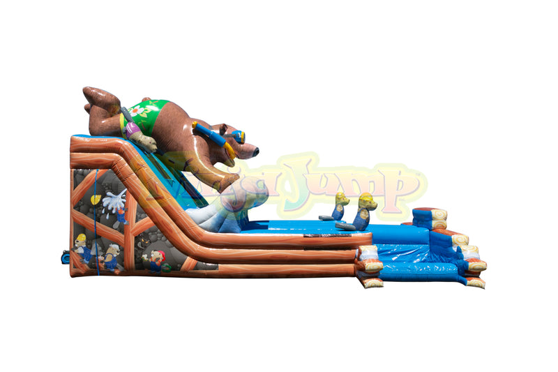 Bear Camp (Double Lane Water Slide with Pools)-BB1596