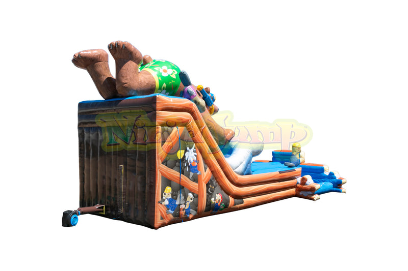 Bear Camp (Double Lane Water Slide with Pools)-BB1596