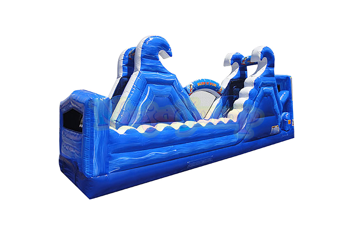 NinjaJumpSurfN'−Run−Water Slide (180 Degree Double Slide)BB2056
