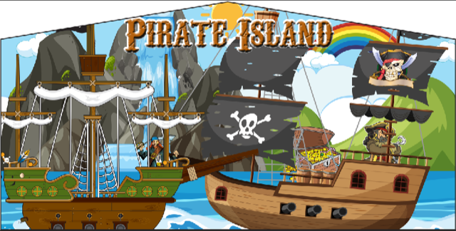 Pirate Island Art Panel-BB2364