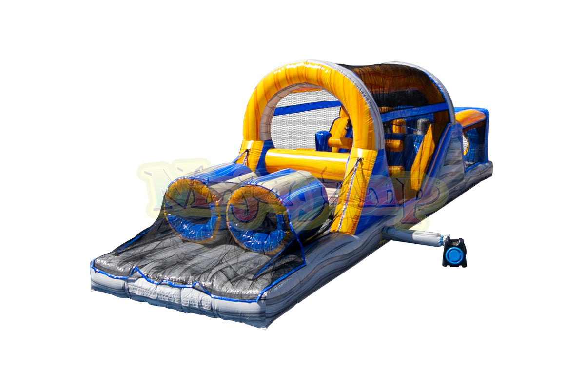 Ninja-Jump-40' Backyard Obstacle Challenge Orange Crush-BB2344