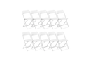 Plastic Chair Adult White (10 pc. pack)-BB1940