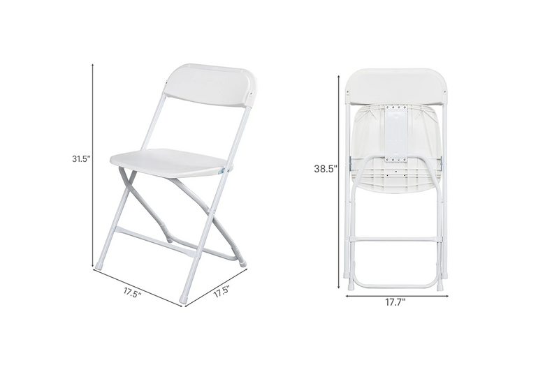 Plastic Chair Adult White (10 pc. pack)-BB1940