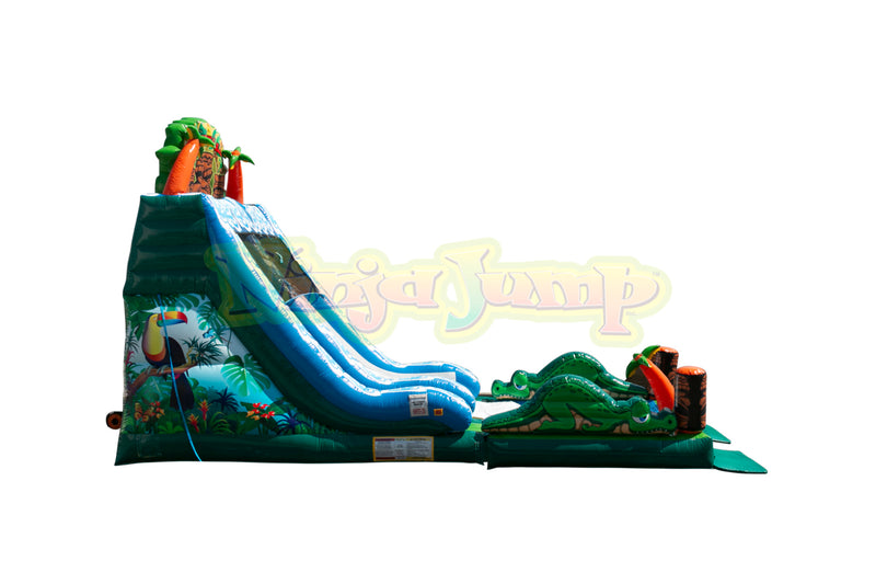 Tiki Falls Slide with Detachable Pool-BB1594