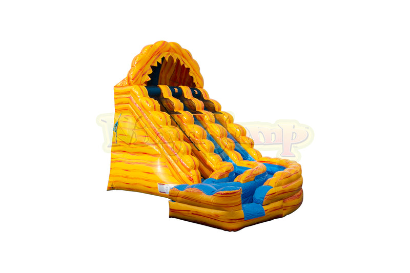 20 Ft Raging Rapids Double Lane Water Curve Slide-BB1603